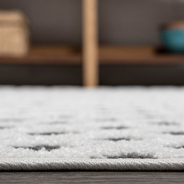 Rabat High-low Pile Mini-diamond Trellis Area Rug